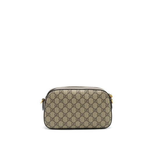 Gucci GG Supreme Crossbody Bag Brown