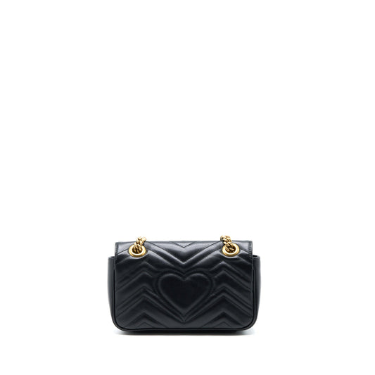 Gucci Small Marmont Shoulder Bag Calfskin Black