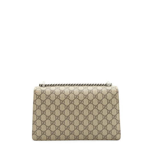 Gucci Dionysus Shoulder Bag Red/GG Supreme Canvas SHW