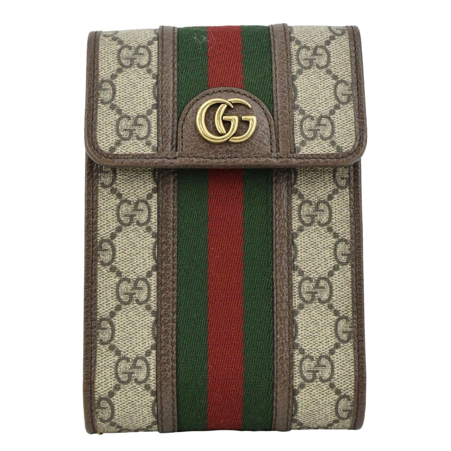 GUCCI Mini Ophidia New Acero GG Supreme Monogram Web Crossbody Bag Beige 625757