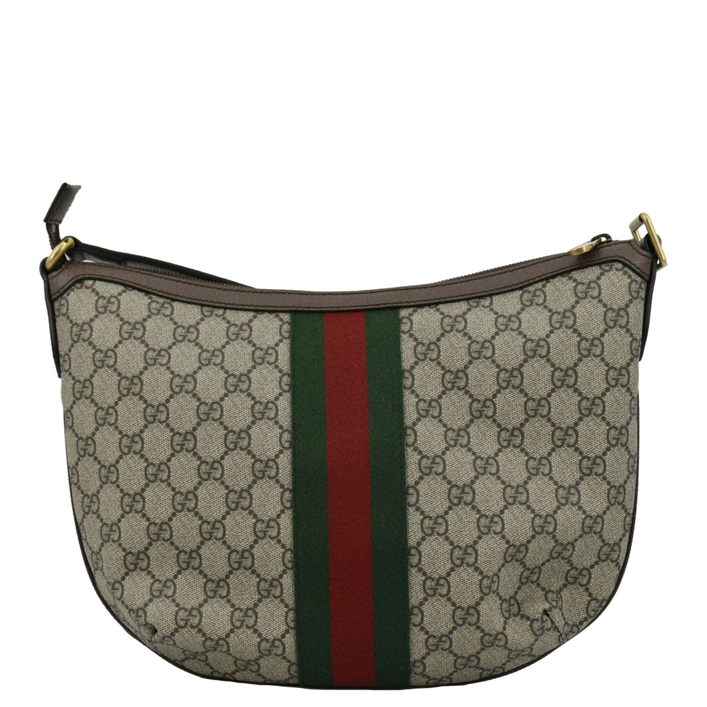 GUCCI Ophidia GG Supreme Canvas Shoulder Bag Beige 598125