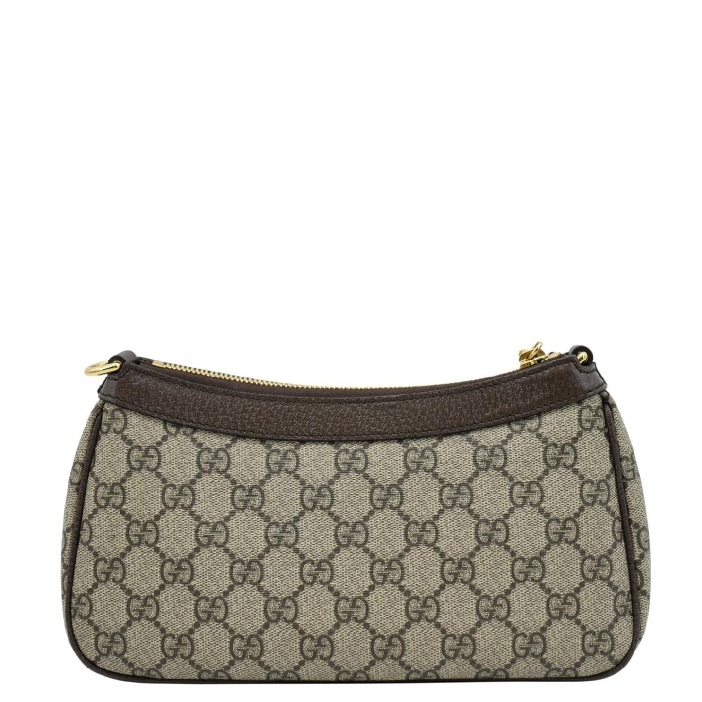 GUCCI Dollar Ophidia Web Small GG Supreme Monogram Canvas New Acero Shoulder Bag Beige 735132