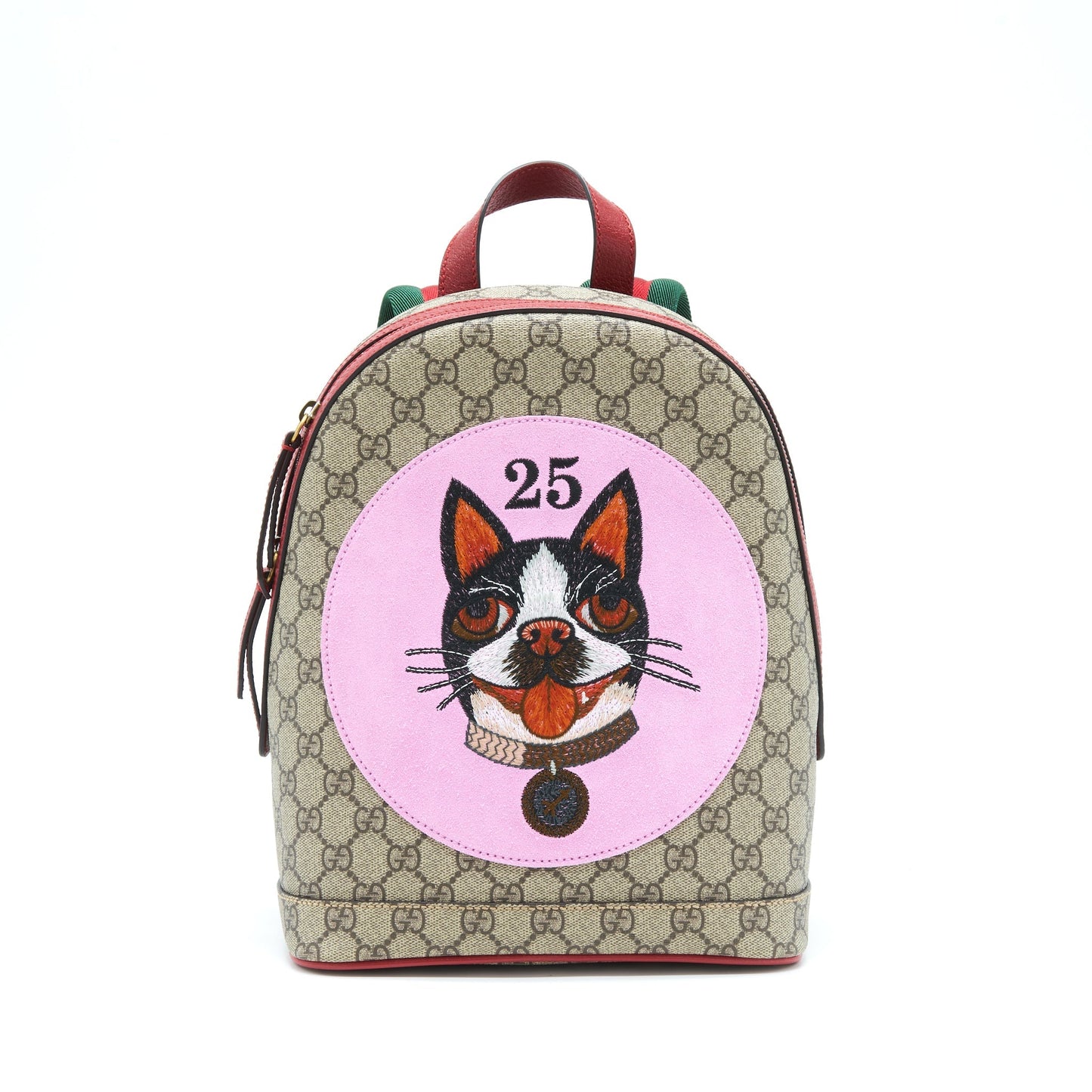 Gucci Cat Print GG Supreme Backpack Pink/Red/Multicolour