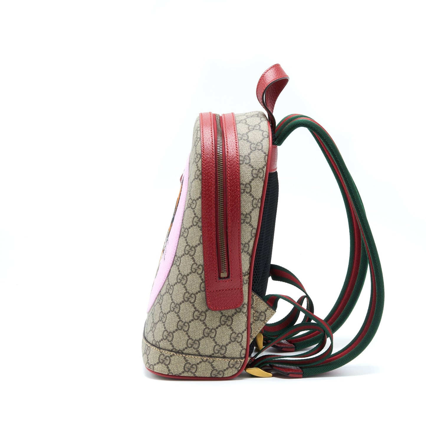 Gucci Cat Print GG Supreme Backpack Pink/Red/Multicolour