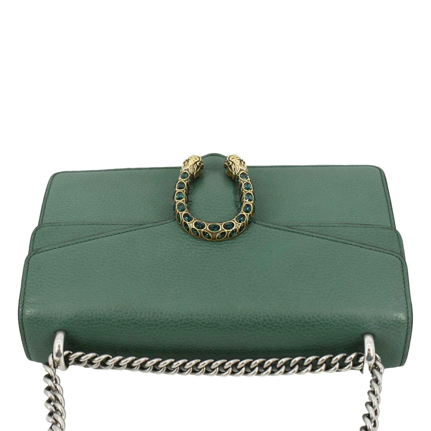 GUCCI Dionysus Small Leather Shoulder Bag Emerald Green 400249