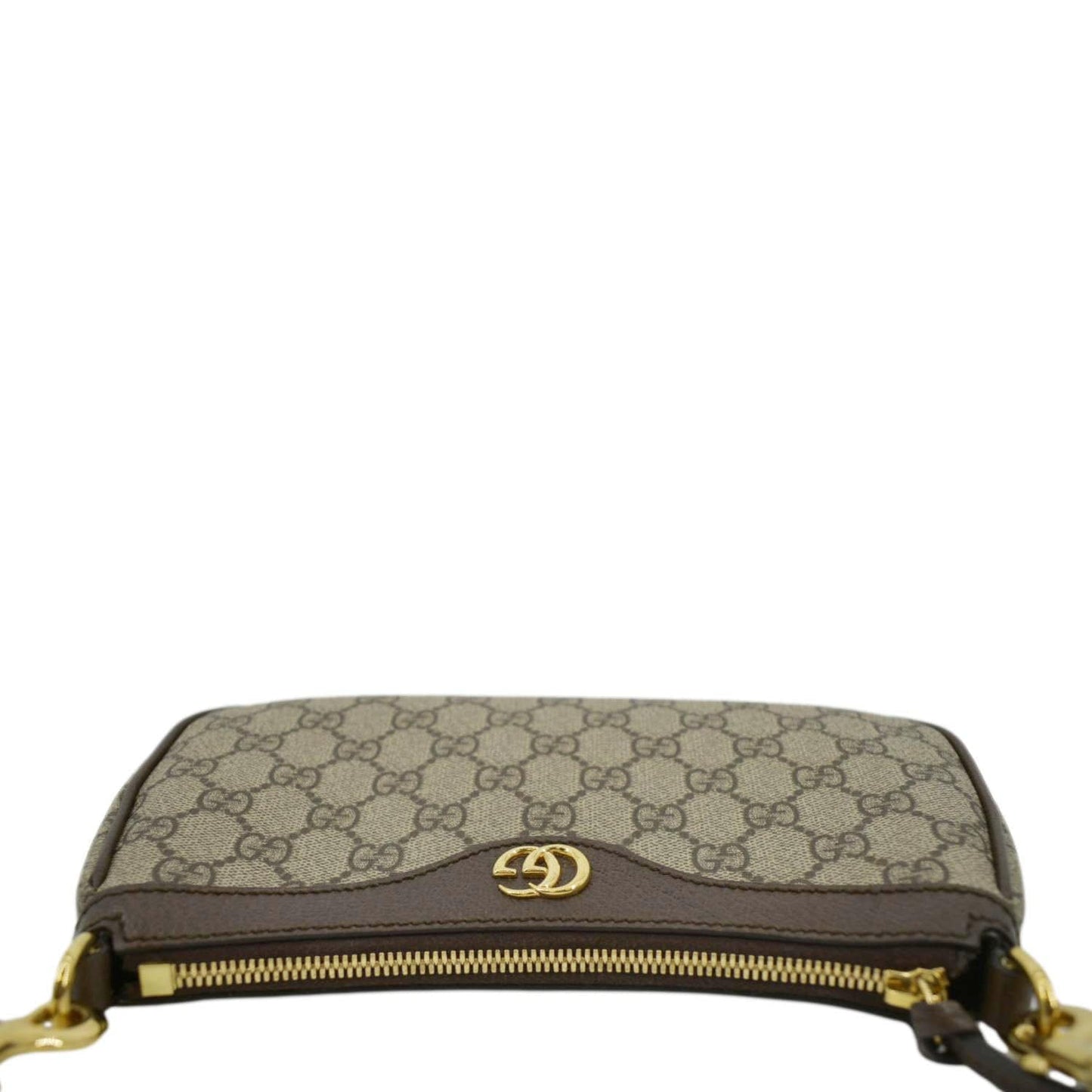 GUCCI Ophidia Web Small GG Supreme Canvas Shoulder Bag Beige 735132