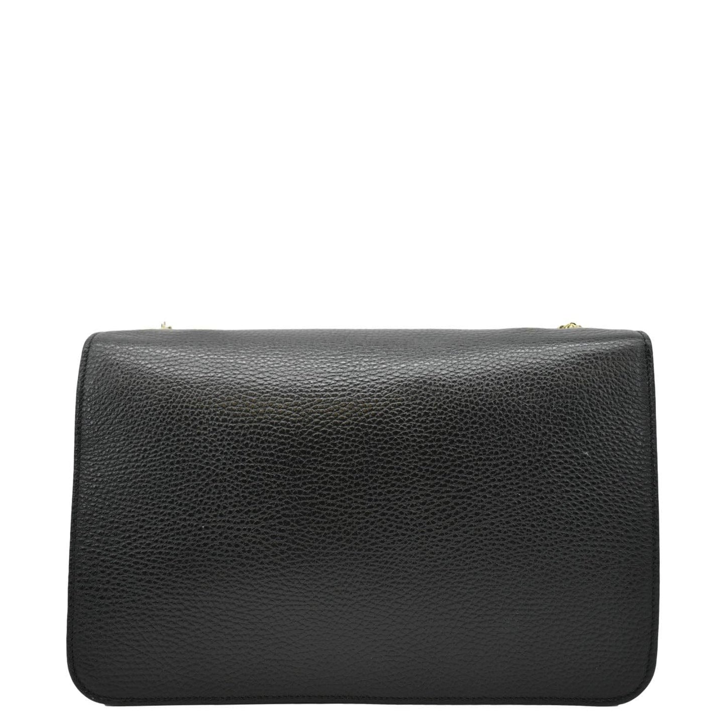 GUCCI Interlocking GG Leather Crossbody Bag Black 510303