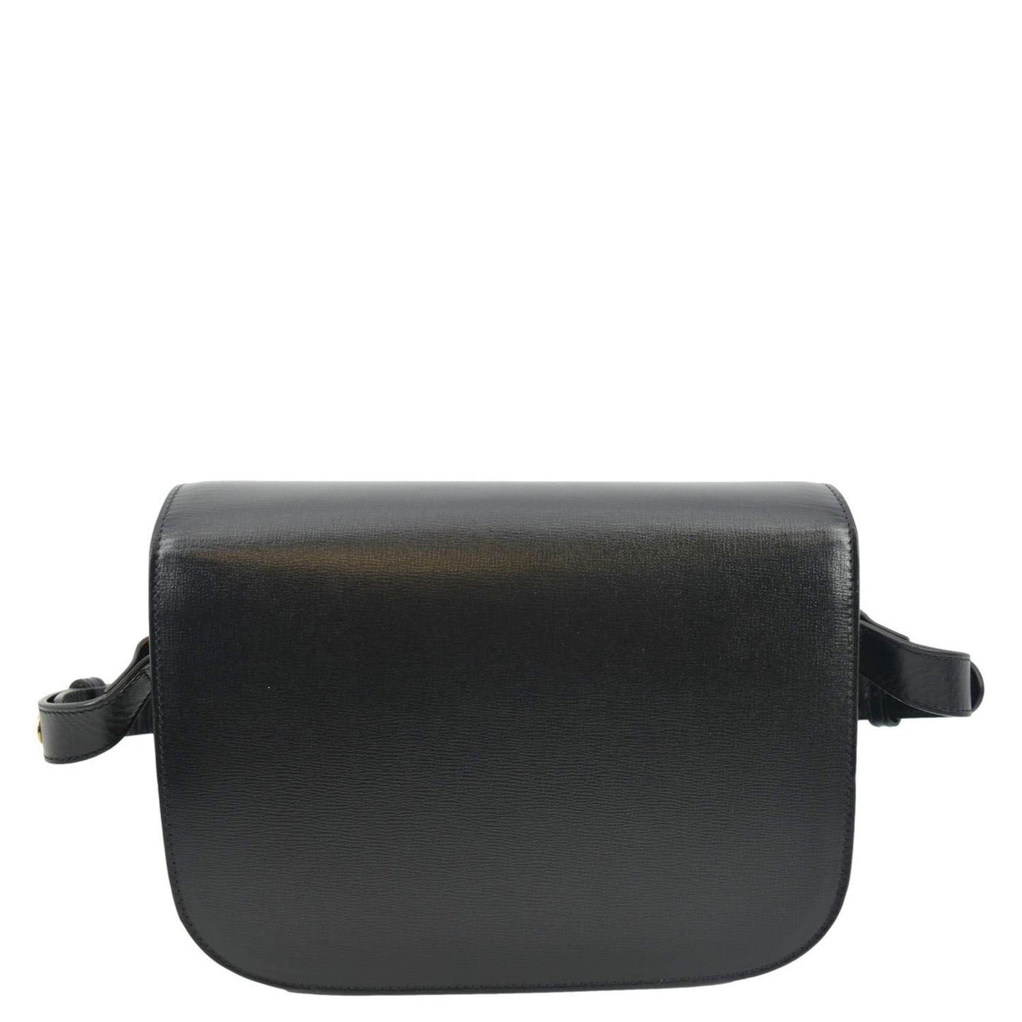 GUCCI Horsebit 1955 Small Leather Shoulder Bag Black 602204