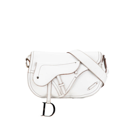 Dior Calfskin Double Saddle Crossbody
