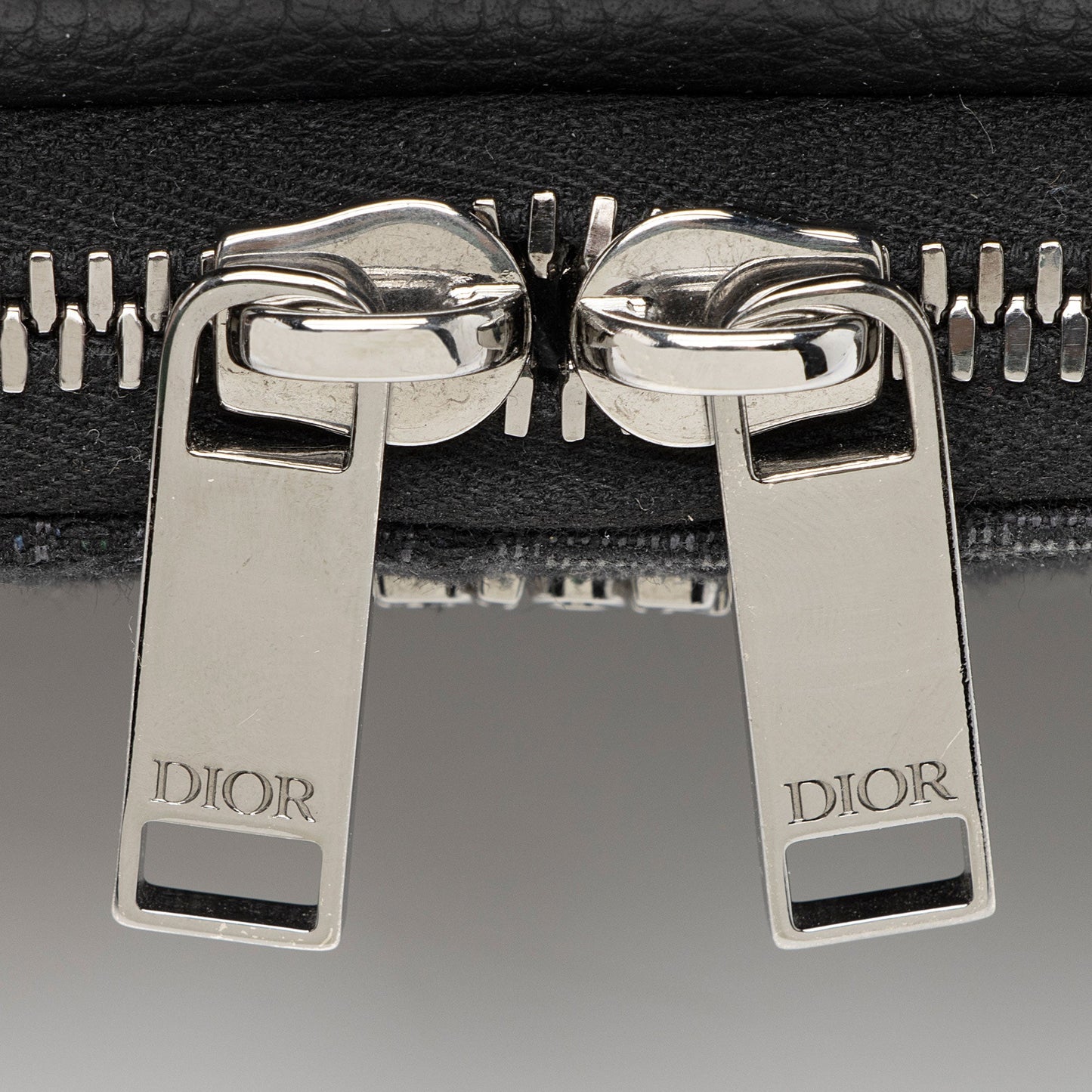 Dior Oblique Double Zipped Pouch Crossbody
