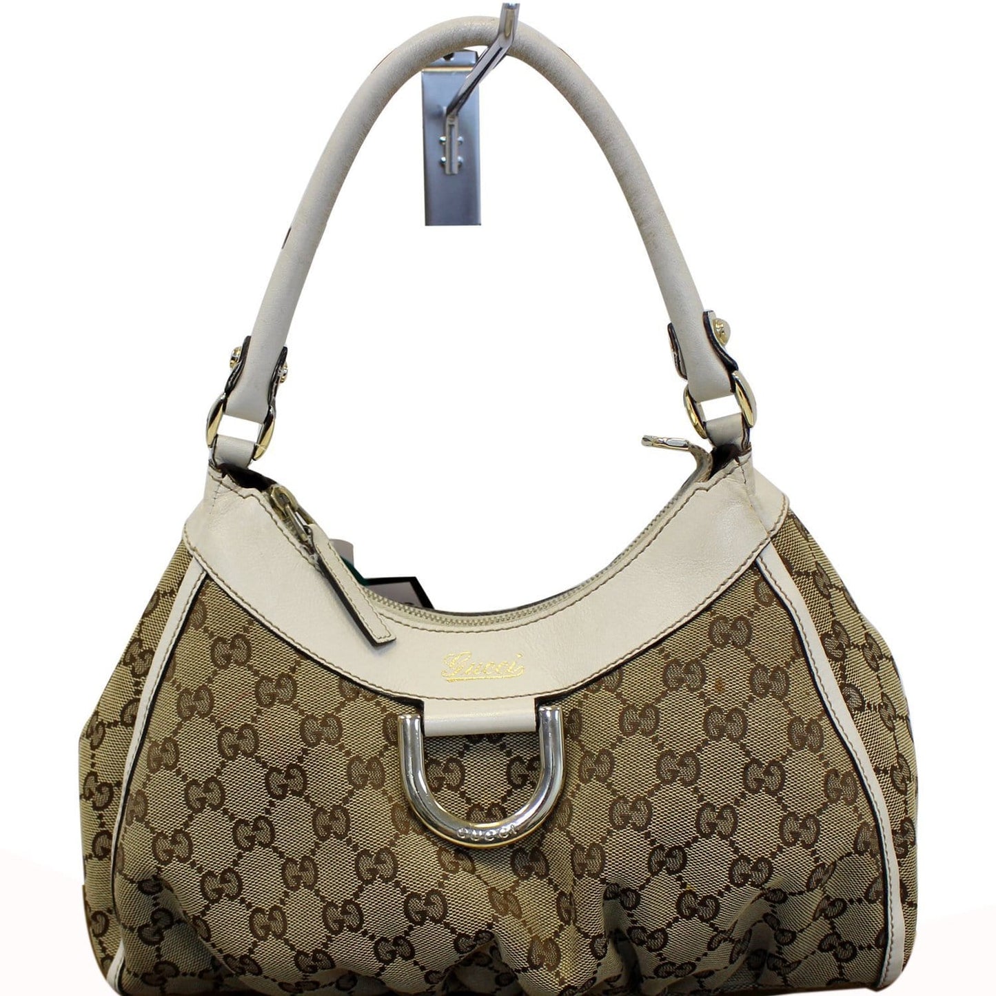 GUCCI GG Monogram Medium D Ring Hobo Bag 190525