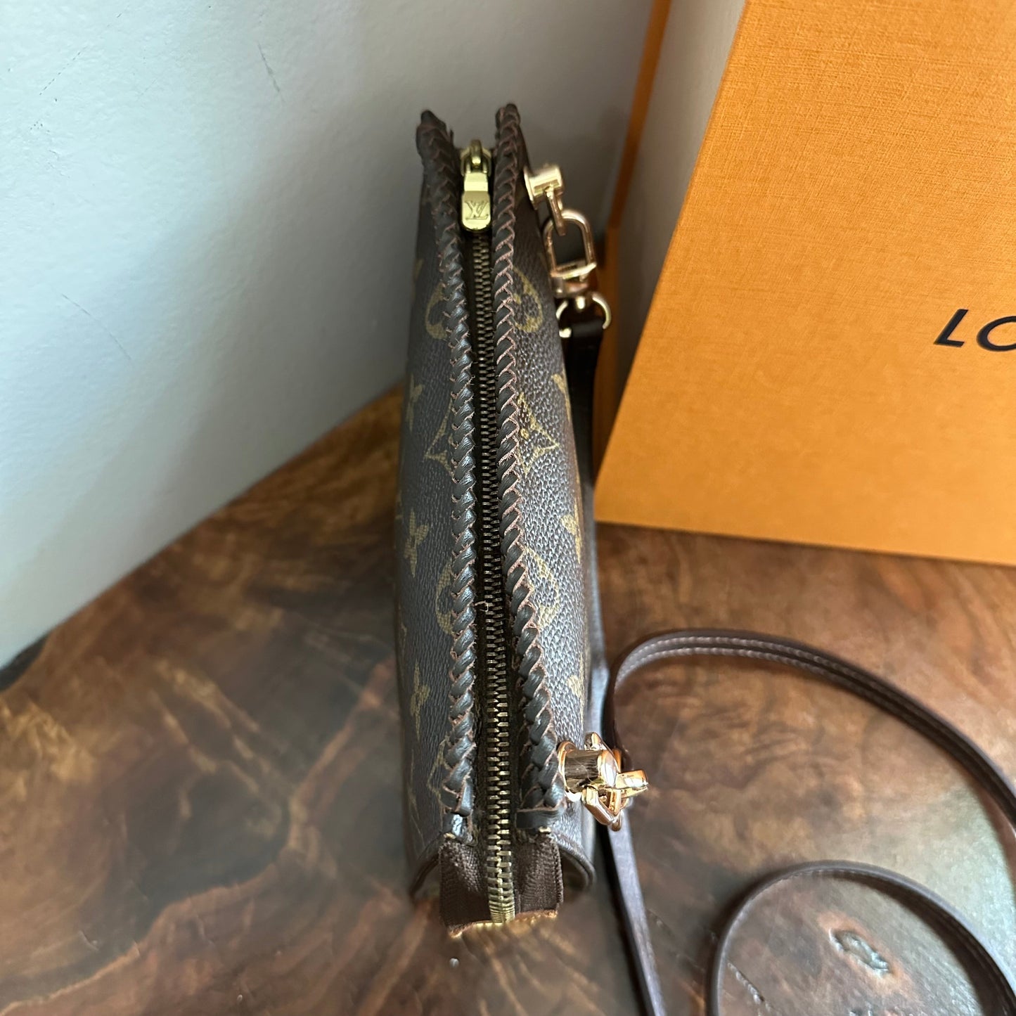 The Cygnet Crossbody -Orvis bags Monogram in Chocolate
