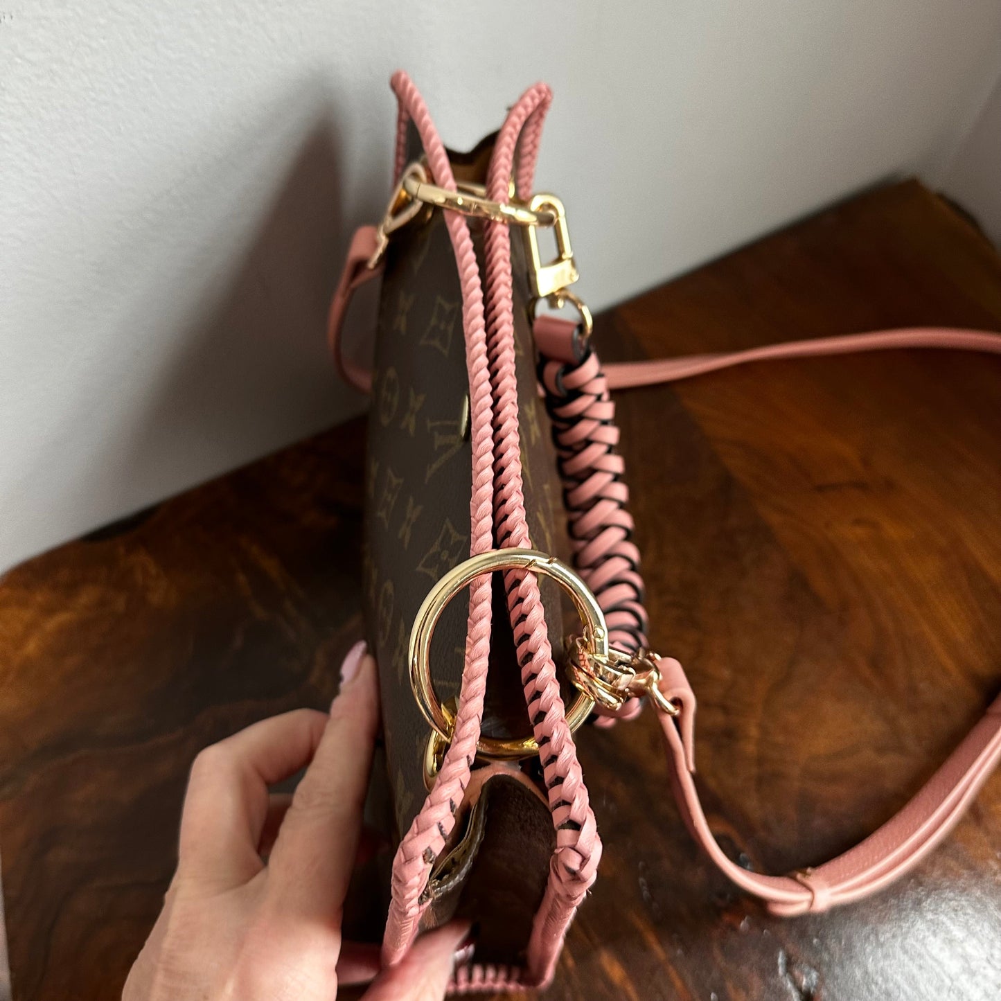 The Swan Crossbody -Orvis bags Monogram in Pale Pink