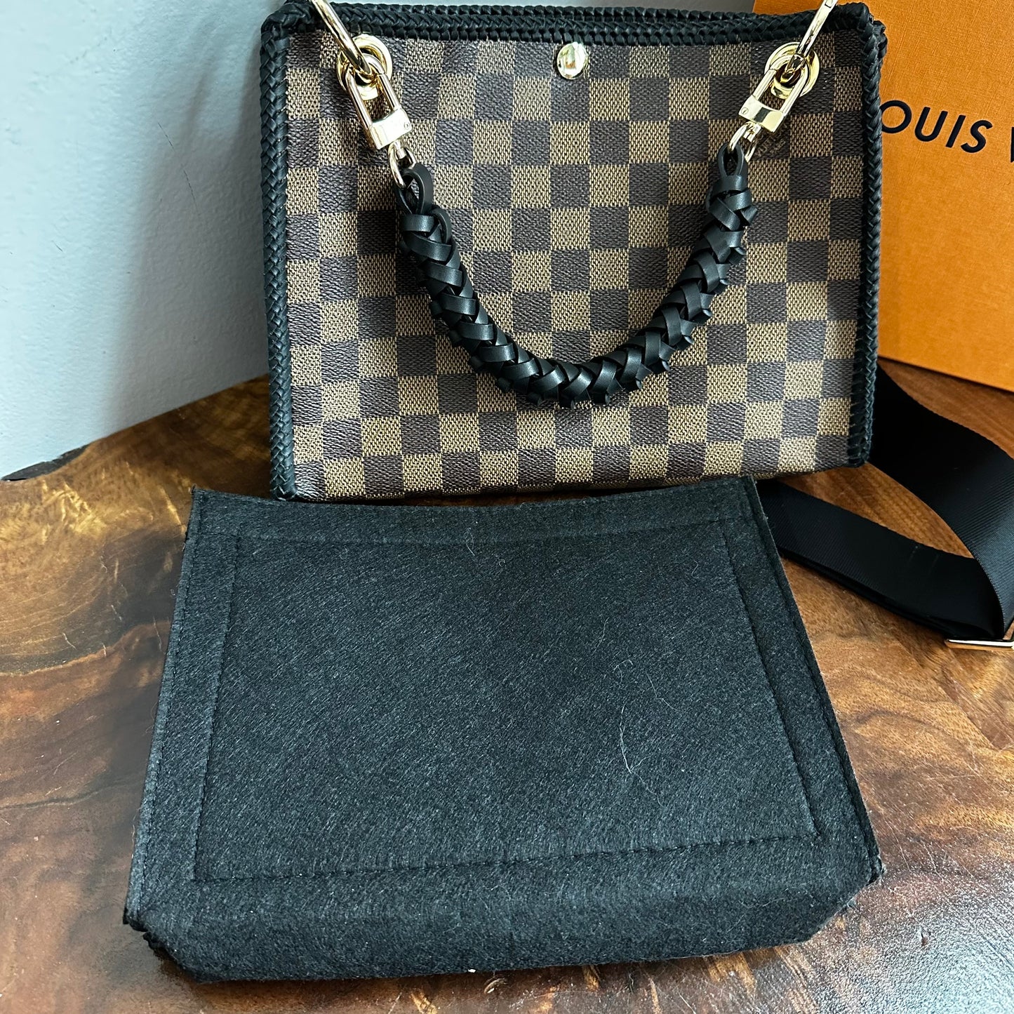 The Swan Crossbody -Orvis bags Damier in Black