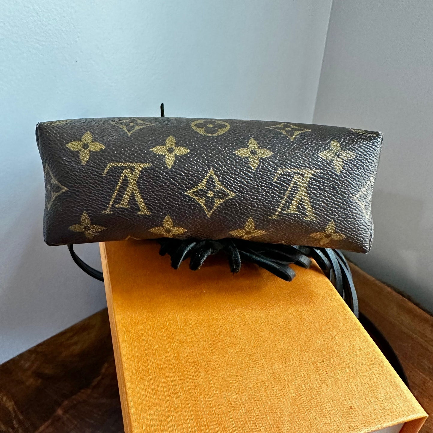 The Junco Crossbody -Orvis bags Monogram in Black Fringe