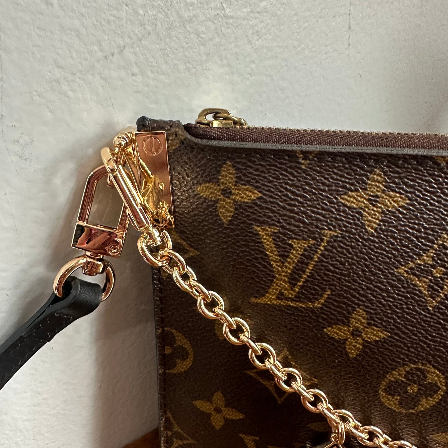 The Chick Crossbody - Upcycled LV in Monogram