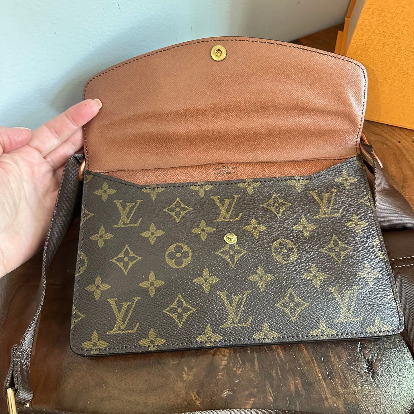 The Pelican Crossbody/Handbag in LV Monogram