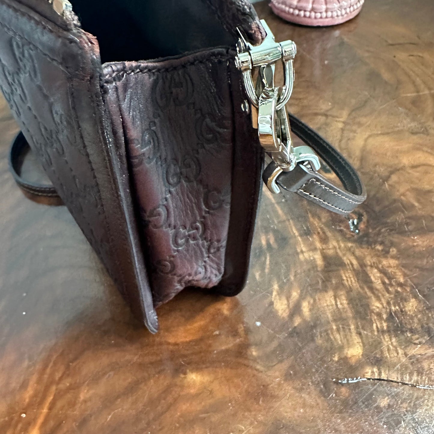 The Junco -Orvis bags Gucci Guccissima Crossbody Bag in Brown