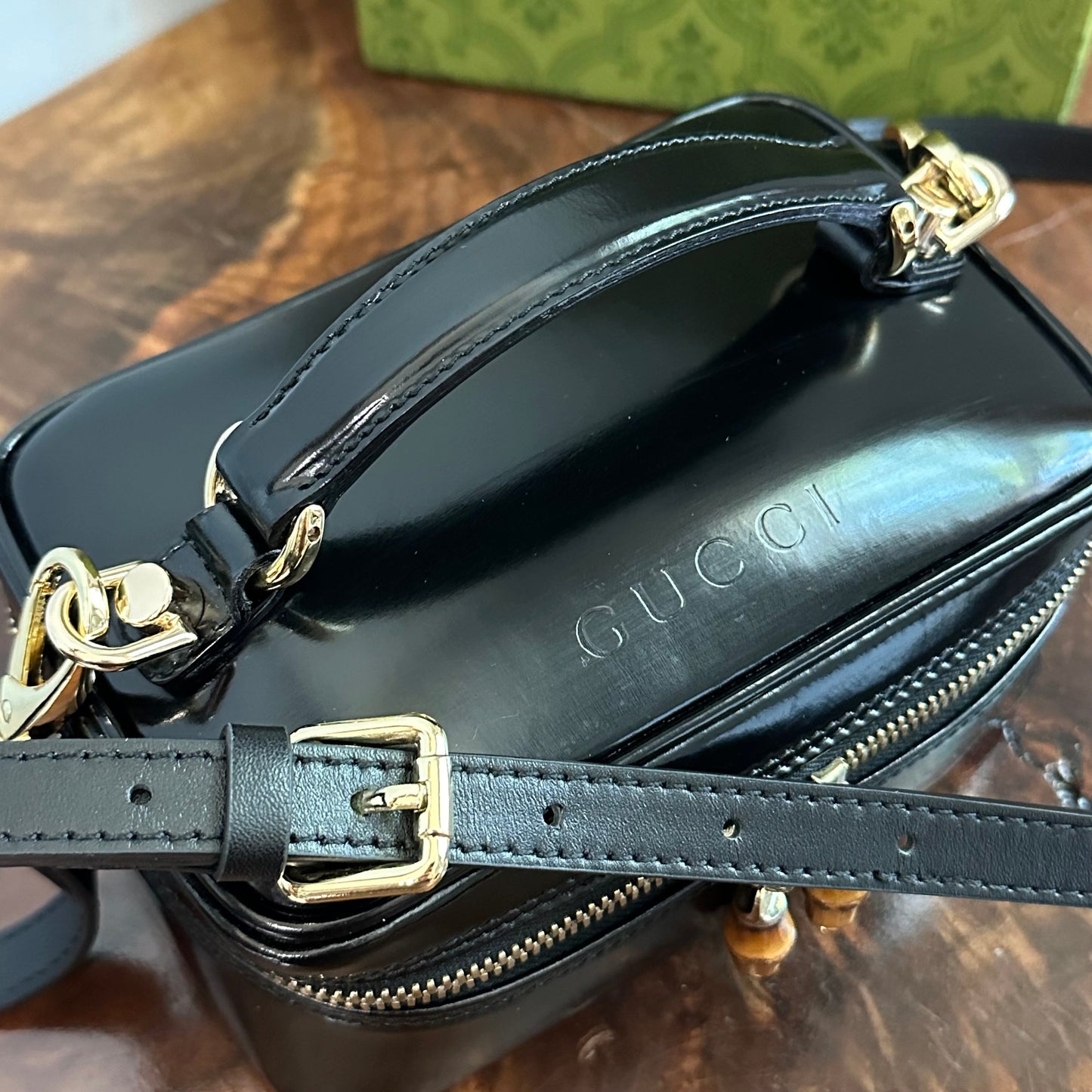 The Junco Crossbody/Clutch -Orvis bags Gucci Bamboo Cosmetic Bag in Black Leather