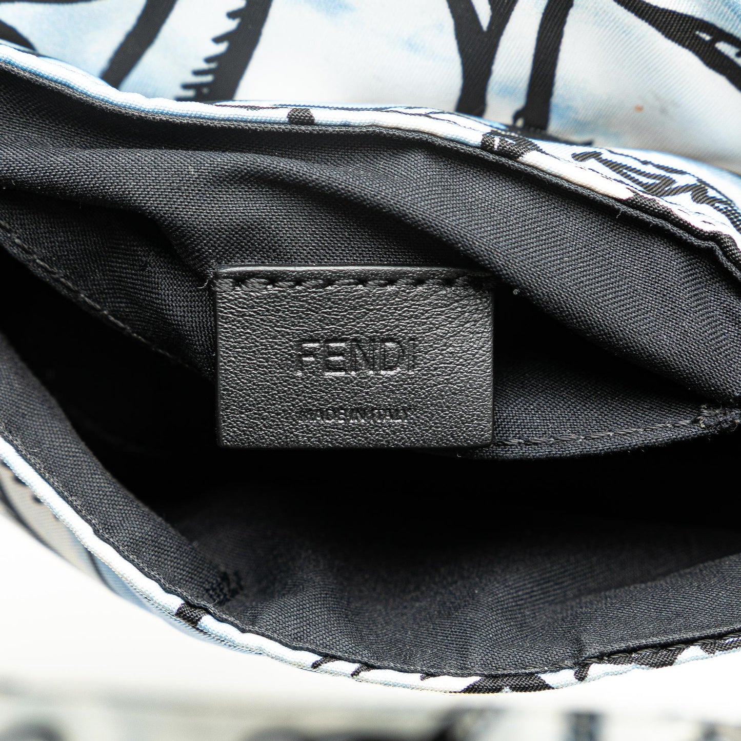 Fendi Joshua Vides Mini Nylon Convertible Baguette Crossbody