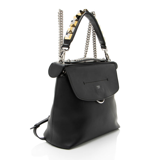Fendi Leather Back To School Backpack