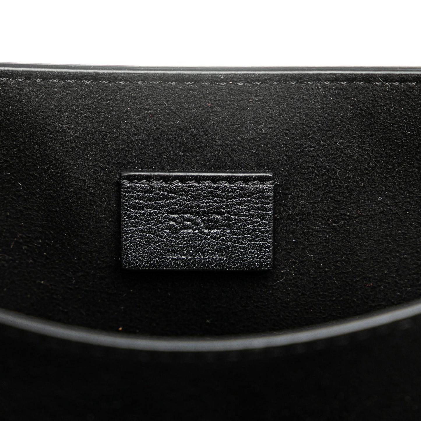 Fendi Leather Crystal Fab Crossbody