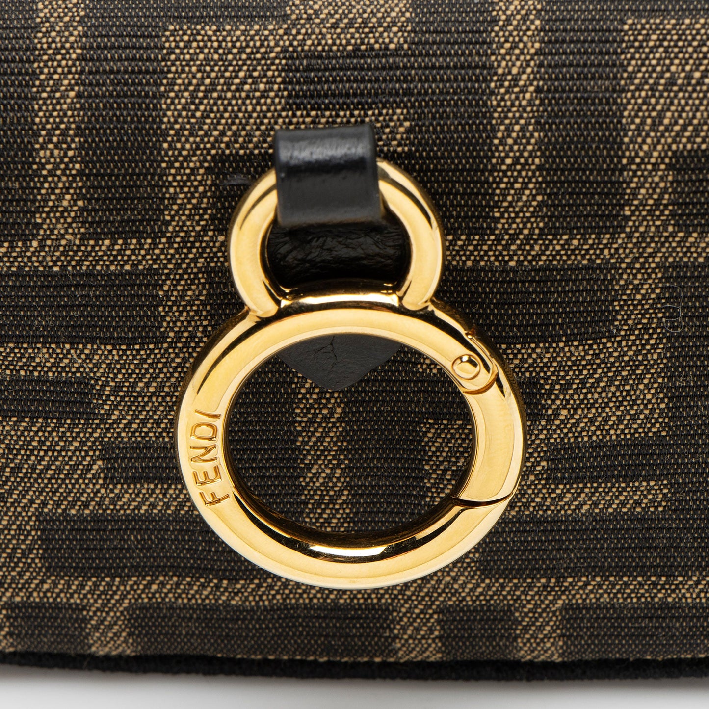 Fendi Zucca Nano Baguette Charm Crossbody