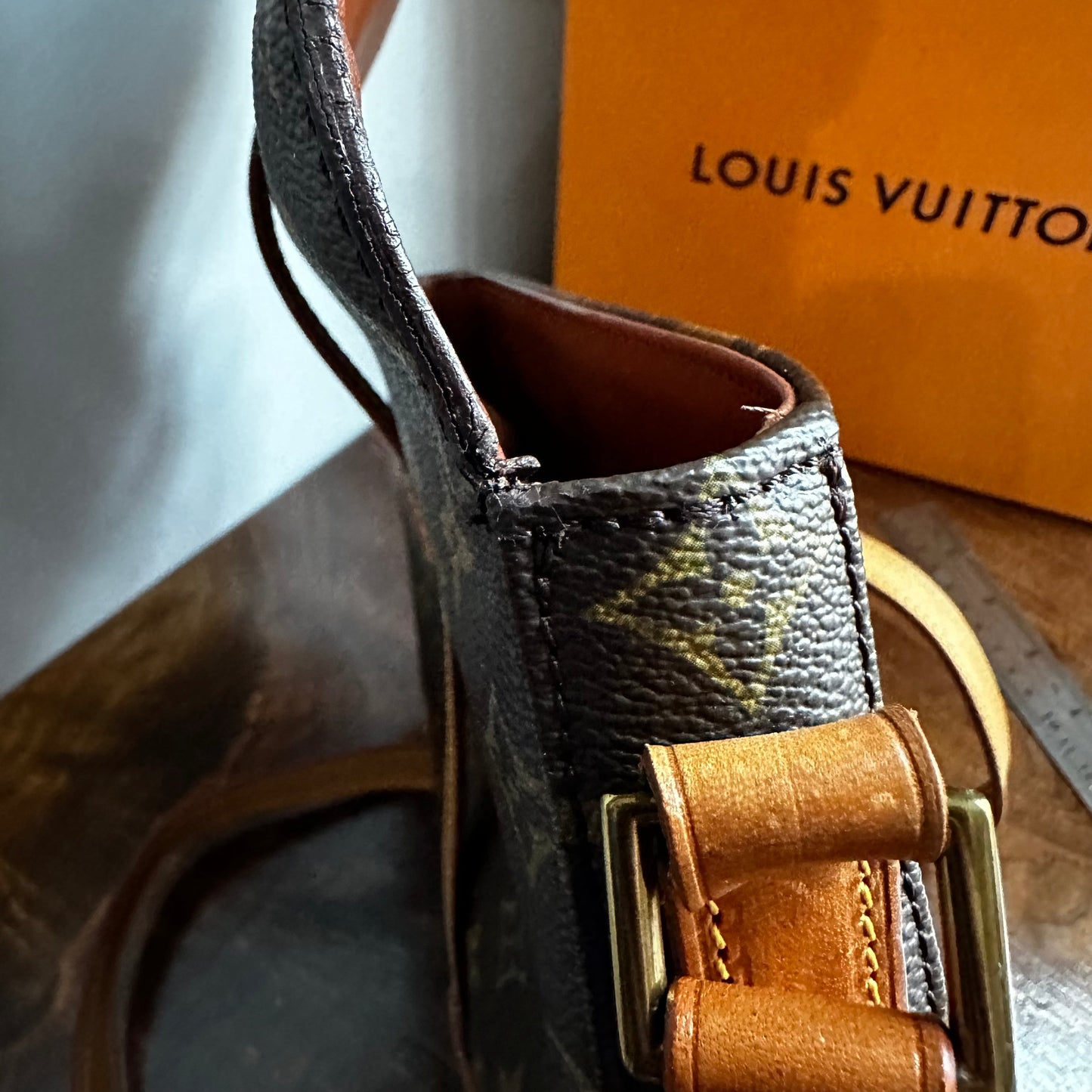 The Dove Crossbody -Orvis bags LV Monogram in Vachetta