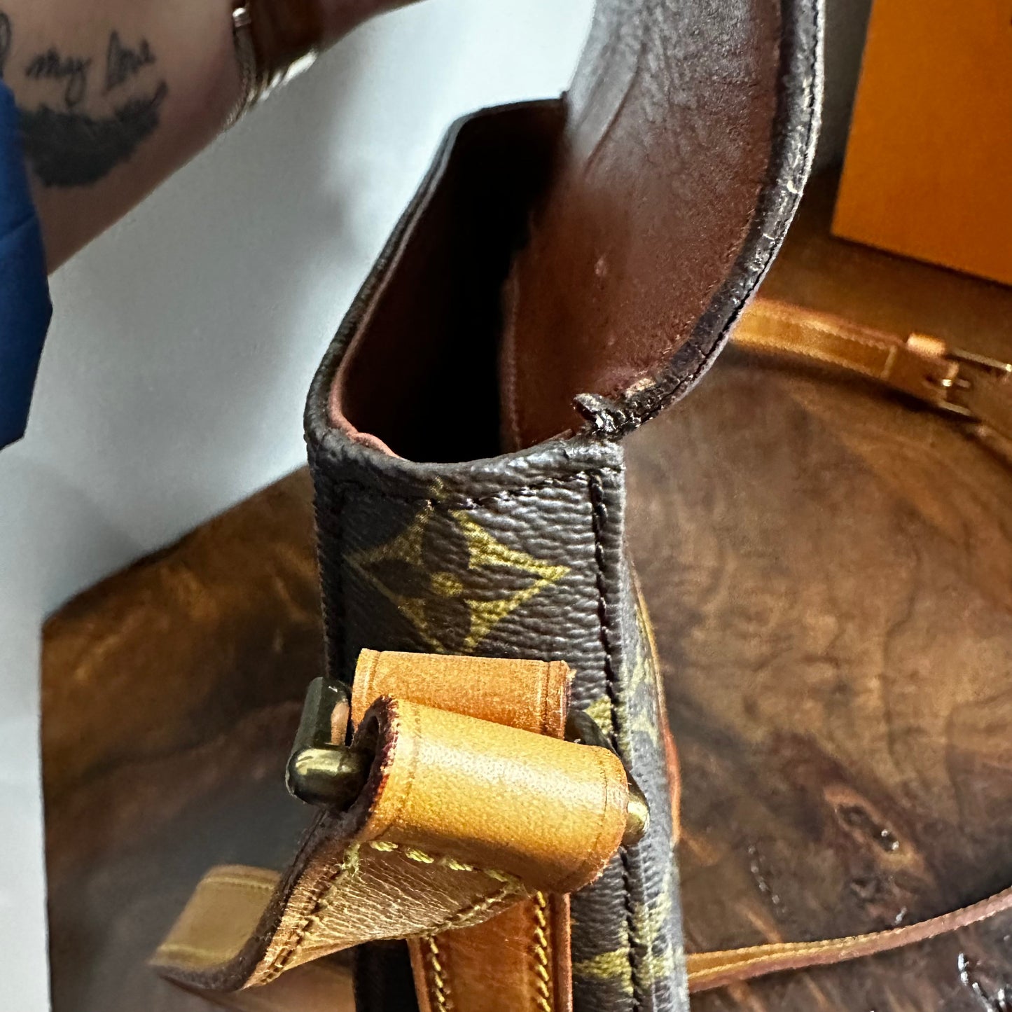 The Dove Crossbody -Orvis bags LV Monogram in Vachetta