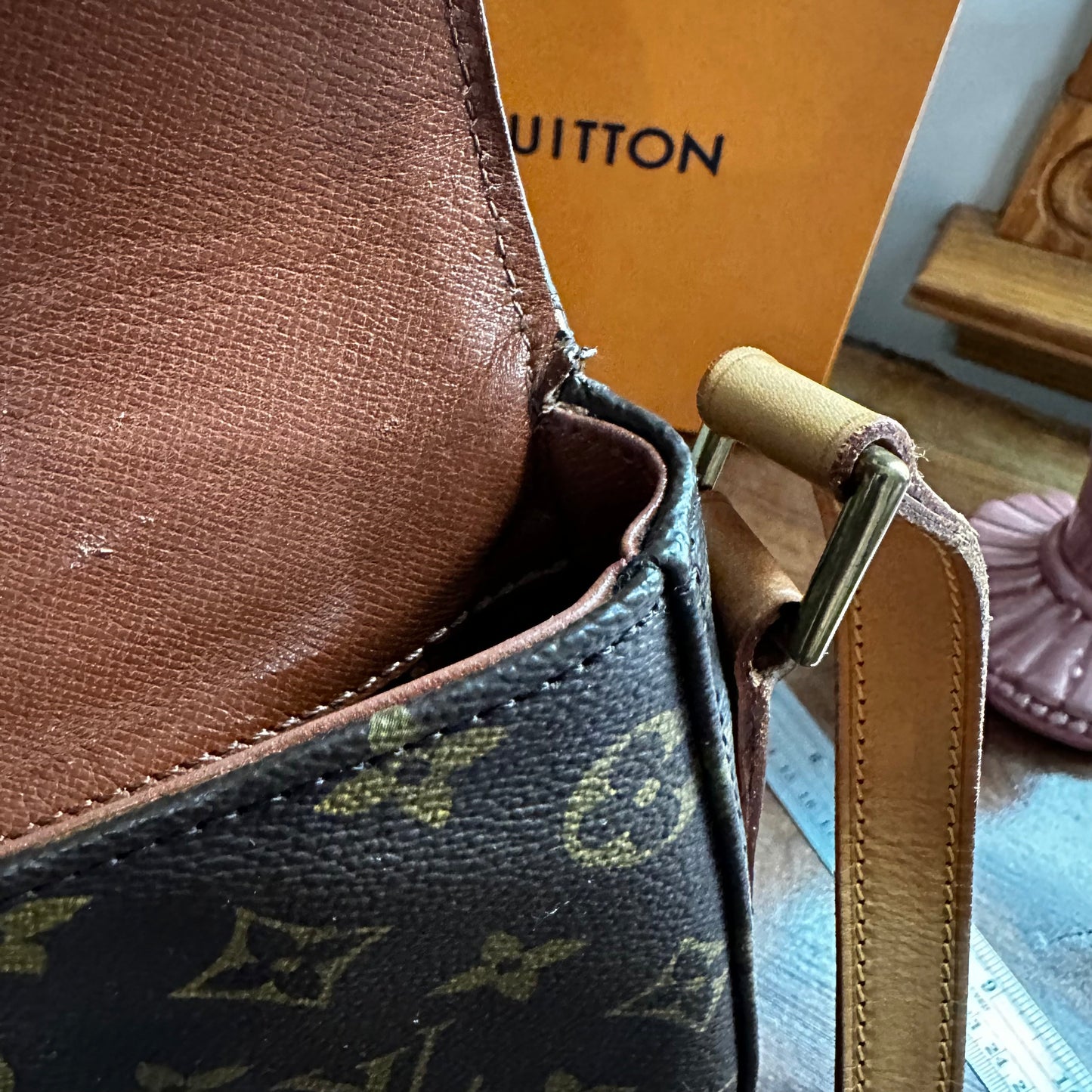 The Dove Crossbody -Orvis bags LV Monogram in Vachetta