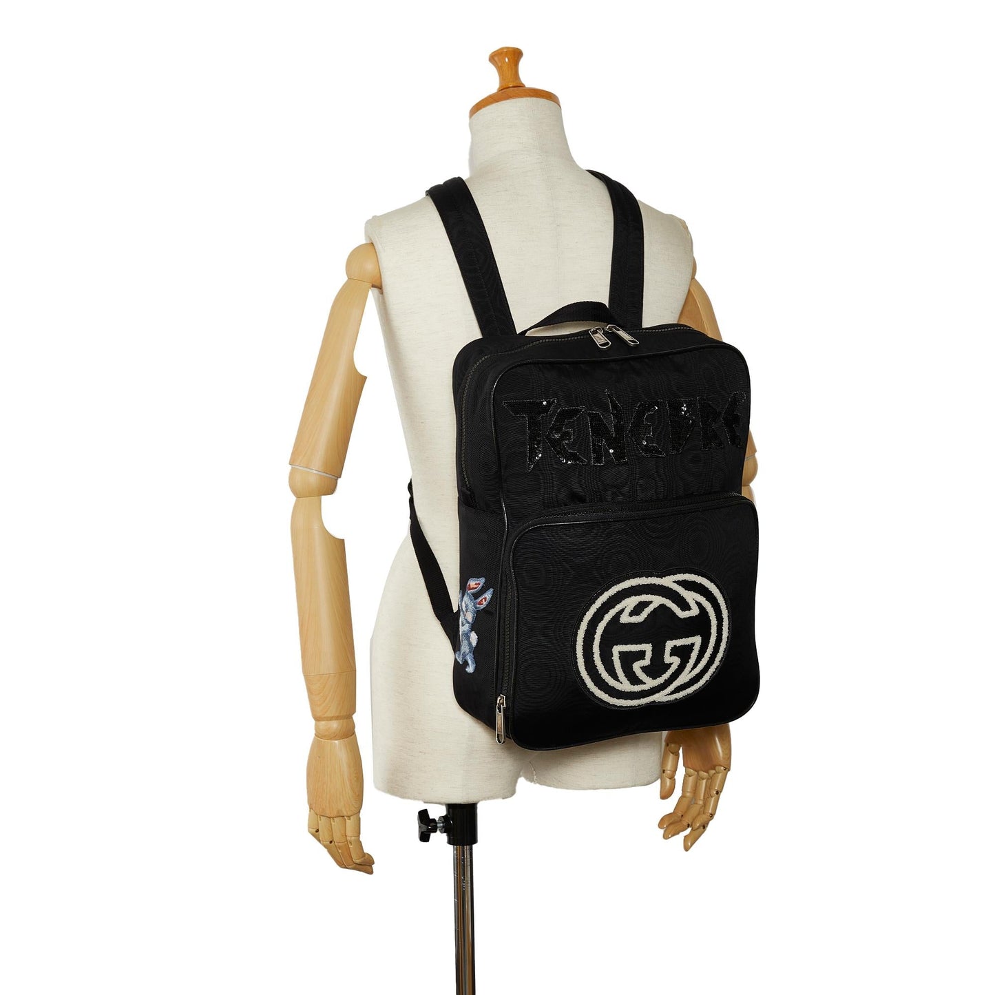 Gucci 80's Patch Tenebre GG Nylon Backpack (SHG-fOclzO)