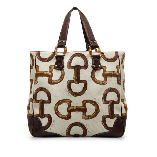 Gucci Bamboo Horsebit Tote (SHG-S7HTdu)