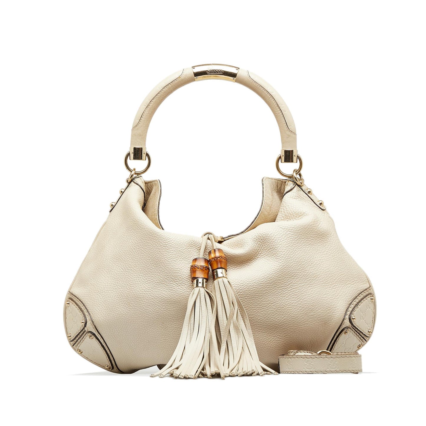 Gucci Bamboo Indy Leather Satchel (SHG-VsCzz0)
