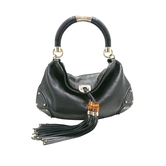 Gucci Bamboo Indy Leather Satchel (SHG-djoyCe)