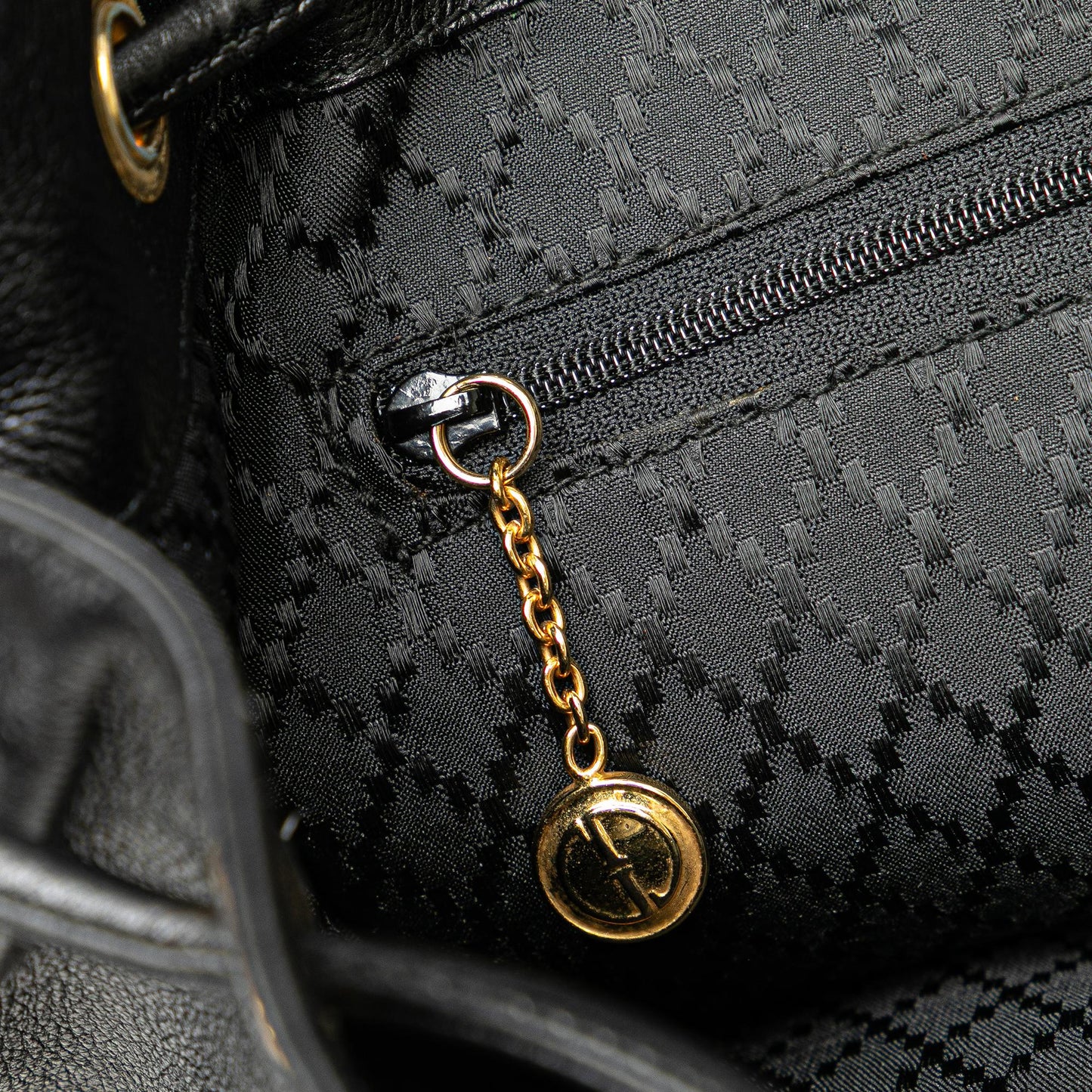Gucci Calfskin Bamboo Drawstring Backpack