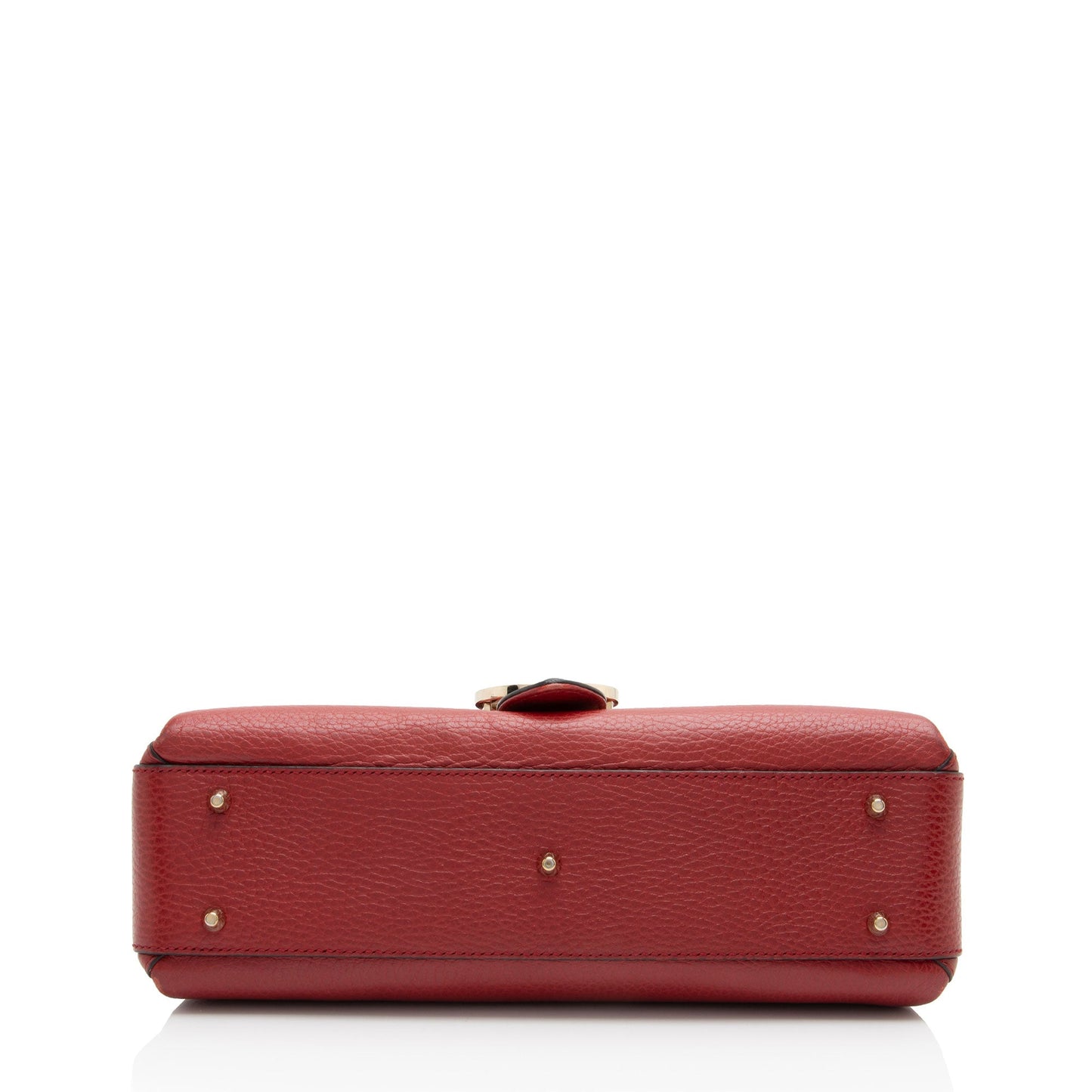Gucci Leather Interlocking G Small Top Handle