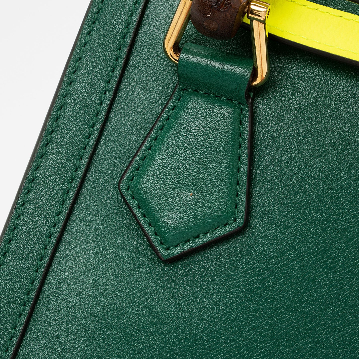 Gucci Cuir Leather Bamboo Diana Mini Tote