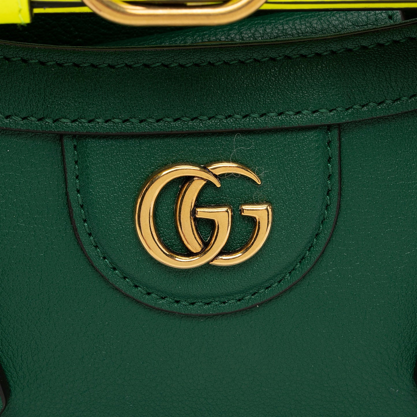 Gucci Cuir Leather Bamboo Diana Mini Tote