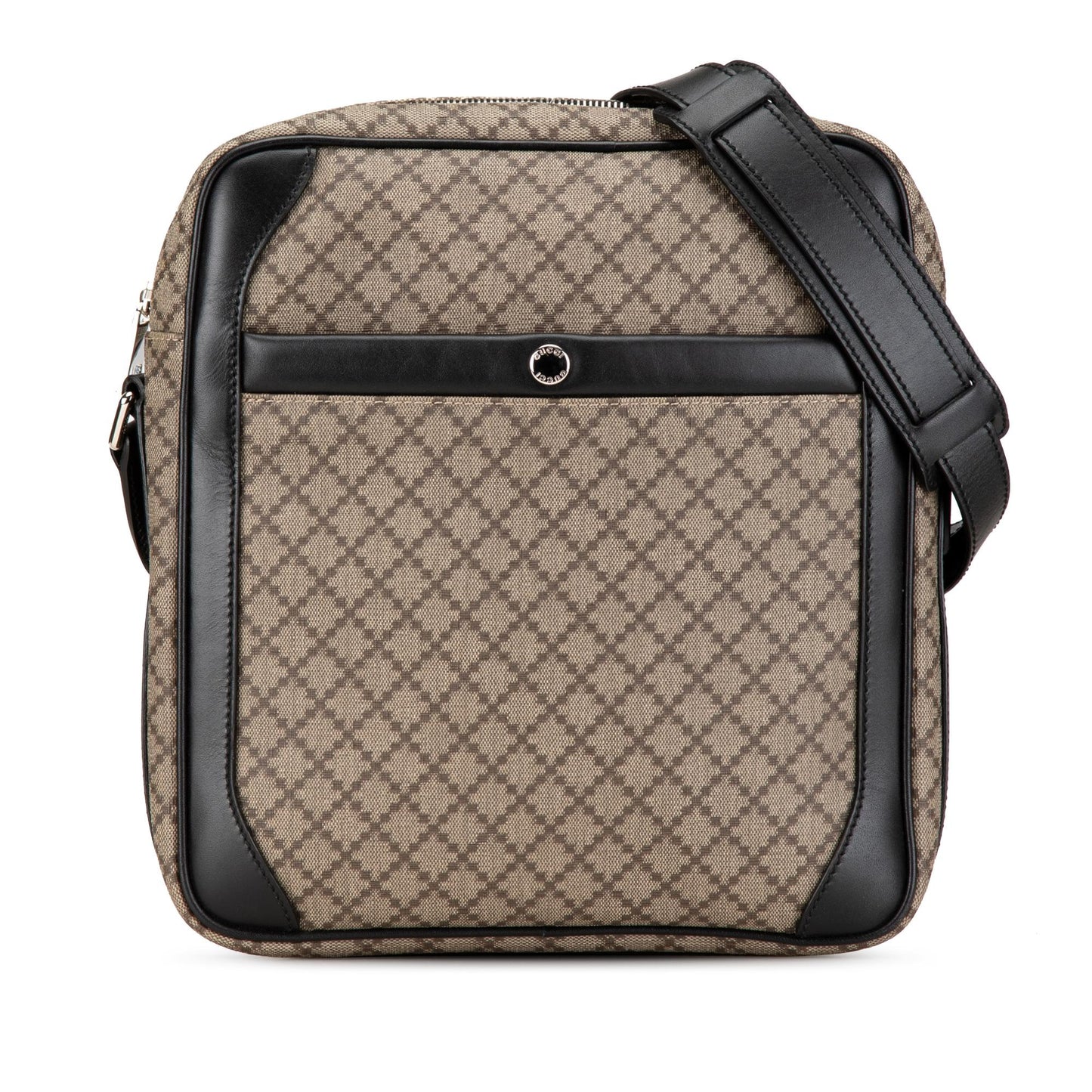 Gucci Diamante Coated Canvas Zip Crossbody (SHG-6hNSKC)