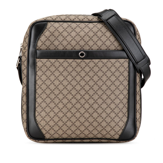 Gucci Diamante Coated Canvas Zip Crossbody (SHG-6hNSKC)