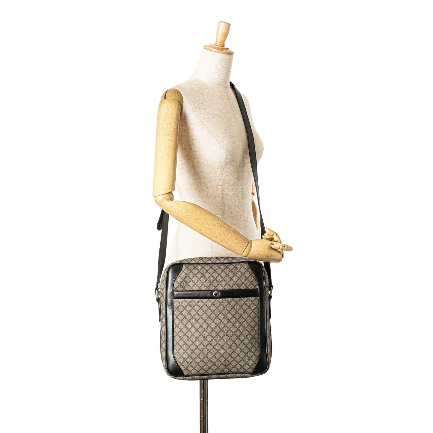 Gucci Diamante Coated Canvas Zip Crossbody (SHG-6hNSKC)