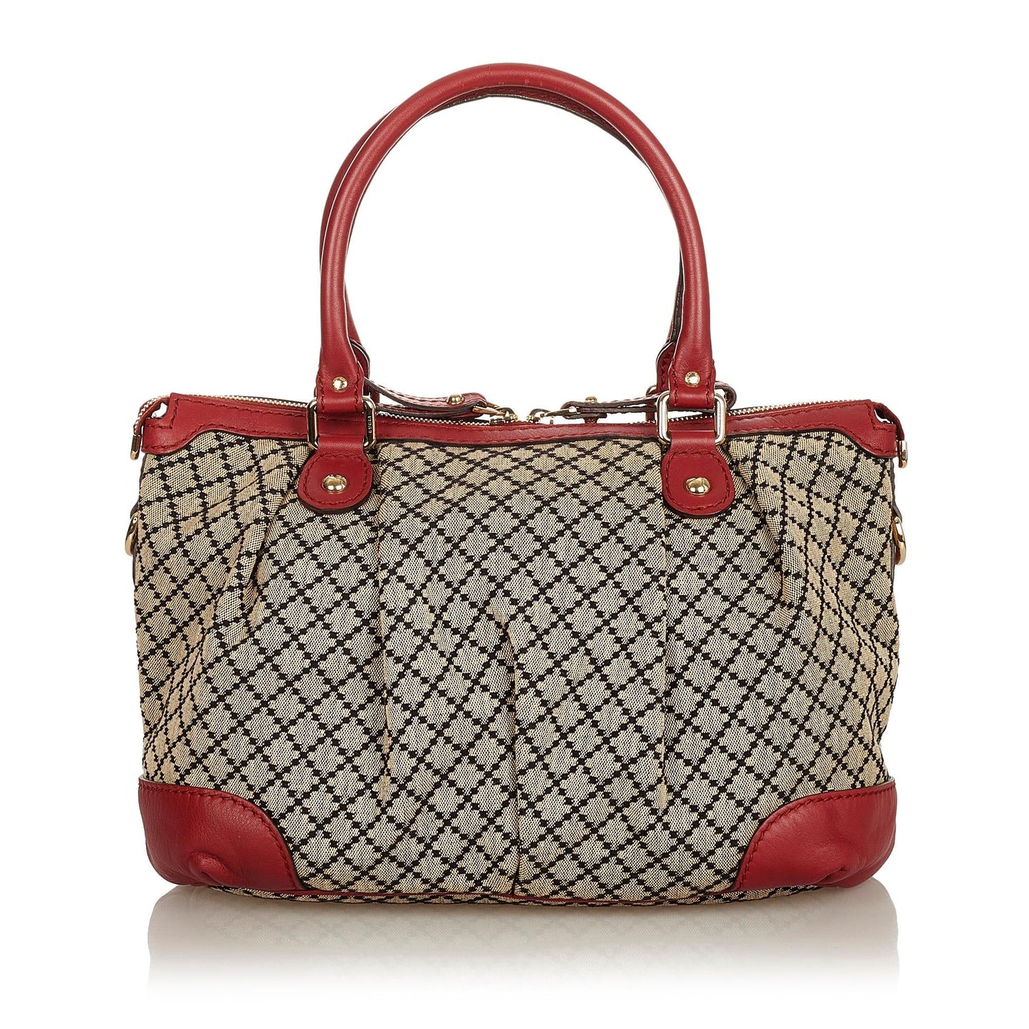 Gucci Diamante Sukey Canvas Satchel (SHG-5dkeD5)