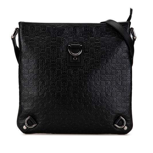 Gucci Embossed Leather Abbey D-Ring Horsebit Crossbody (SHG-qmstig)