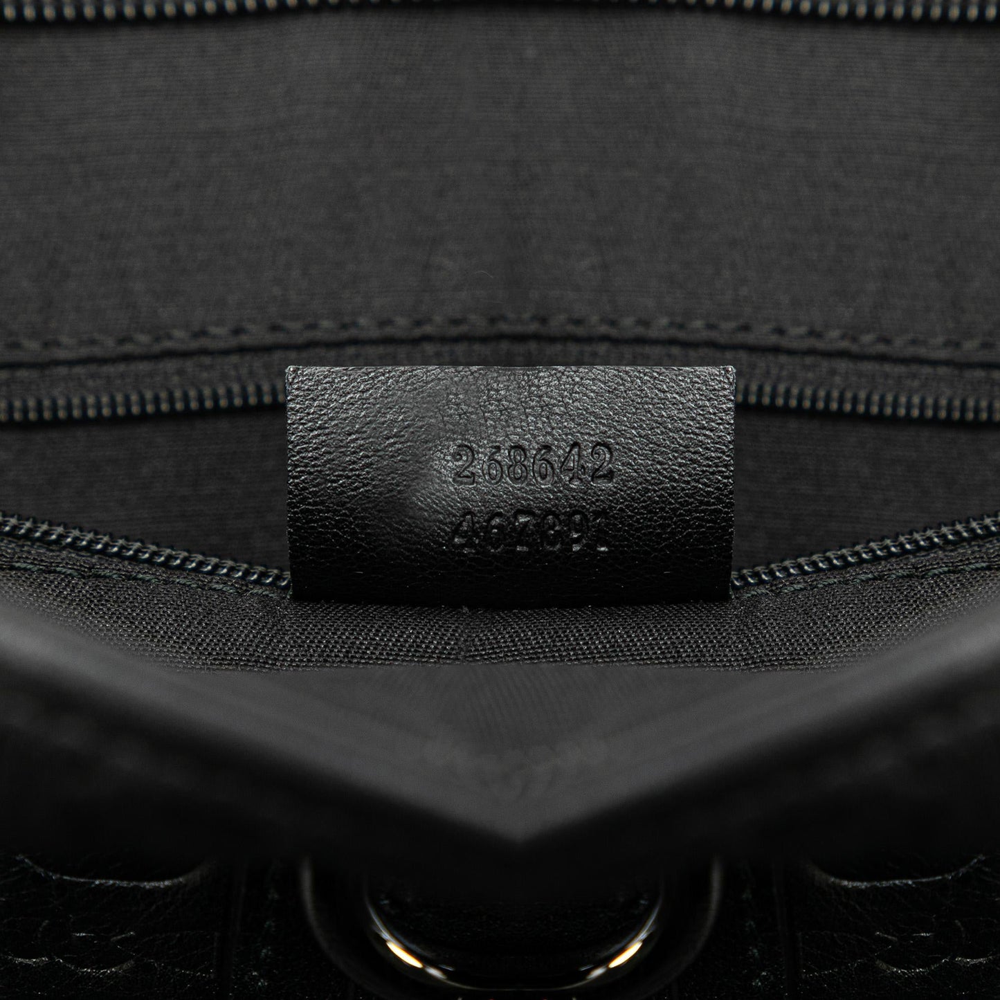 Gucci Embossed Leather Abbey D-Ring Horsebit Crossbody (SHG-qmstig)