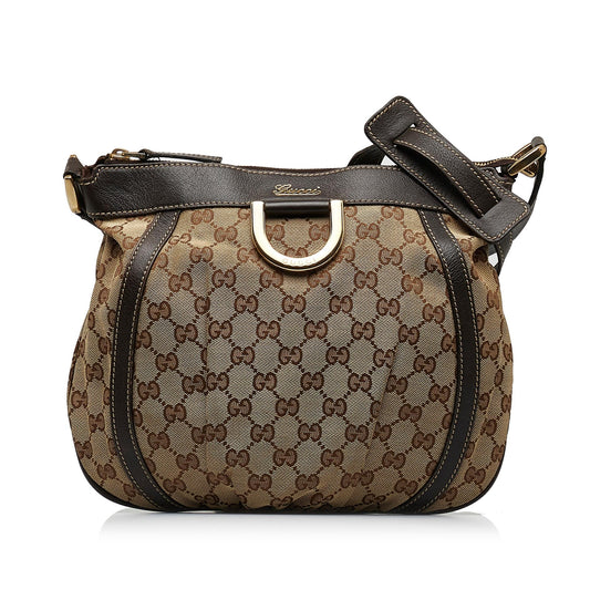 Gucci GG Canvas Abbey D-Ring Crossbody Bag (SHG-ThMn65)