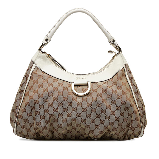 Gucci GG Canvas Abbey D-Ring Hobo (SHG-2f8JeY)
