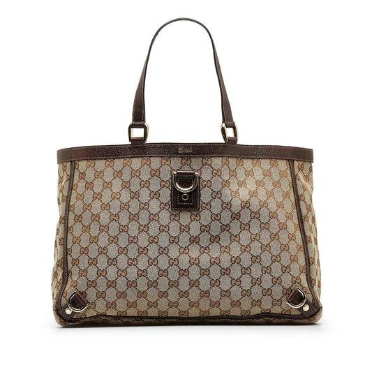 Gucci GG Canvas Abbey D-Ring Tote Bag (SHG-BKsU3n)