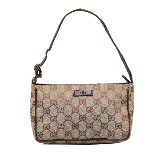 Gucci GG Canvas Baguette (SHG-LwbSCX)