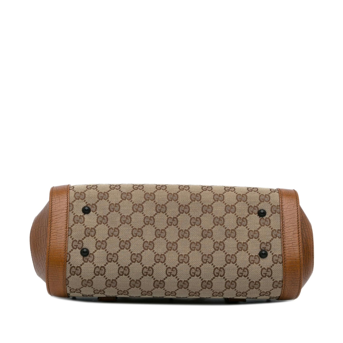 Gucci GG Canvas Bamboo Bullet Shoulder Bag (SHG-aCTqSs)