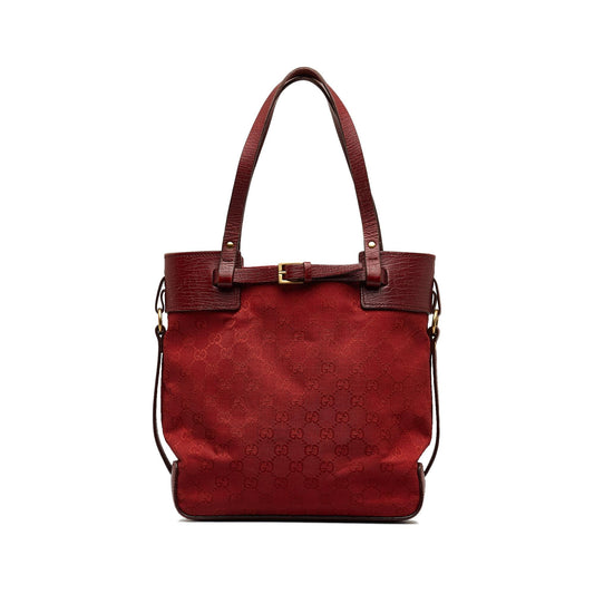 Gucci GG Canvas Belt Tote Bag (SHG-HTluvU)